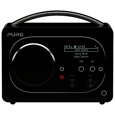 Pure Evoke F4 DAB/FM/Internet Radio with Bluetooth, Black Pure Evoke F4 DAB/FM/Internet Radio with Bluetooth, Black
